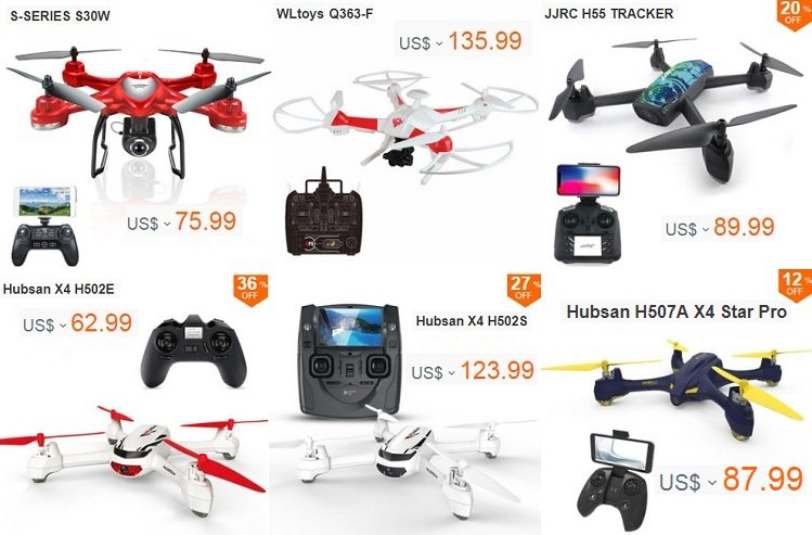 Mejores drones baratos con GPS y camara Wifi