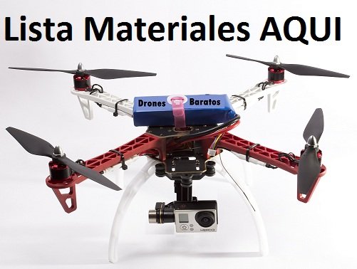 Lista materiales drone quadcopter casero y planos pdf