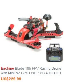 Eachine Blade 185 FPV Racing Drone with Mini NZ GPS OSD 5.8G 40CH HD