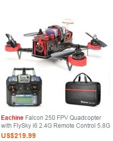 Eachine Falcon 250 FPV Quadcopter with FlySky i6 2.4G Remote Control 5.8G