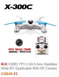 MJX X300C FPV 2.4G 6 Axis Headless Mode RC Quadcopter With HD Camera