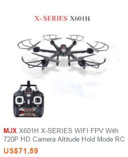 MJX X601H X-SERIES WIFI FPV With 720P HD Camera Altitude Hold Mode RC