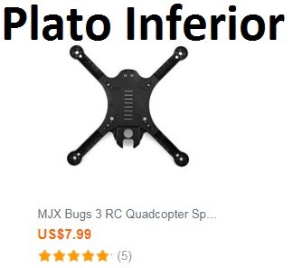 Plato Inferior MJX Bugs 3